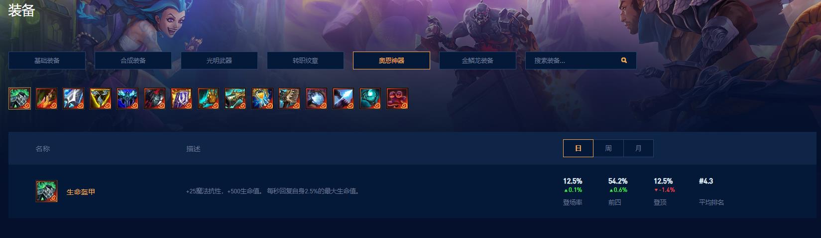 云顶之弈奥恩神器都适合什么角色 云顶之弈奥恩神器都适合什么角色