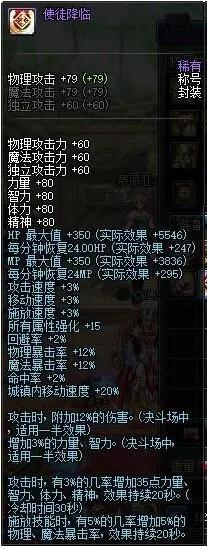 地下城与勇士110级版本使徒降临称号怎么样